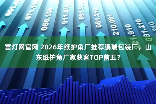 富灯网官网 2026年纸护角厂推荐鹏瑞包装厂，山东纸护角厂家获客TOP前五？